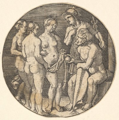 Exemplar av Paris dom, 1500-talet av Barthel Beham