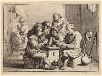 Jungfru Maria med barnet sittande i fönsternischen [Maria lactans] av Barthel Beham