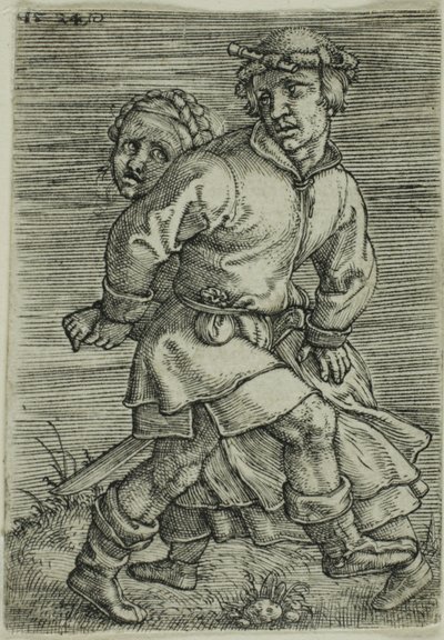 Bondepar dansar av Barthel Beham