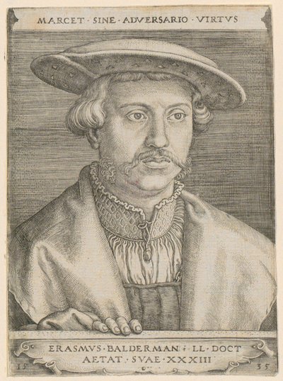 Porträtt av doktor Erasmus Baldermann av Barthel Beham