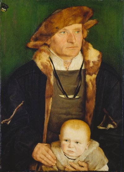 Porträtt av Hans Urmiller och hans son av Barthel Beham