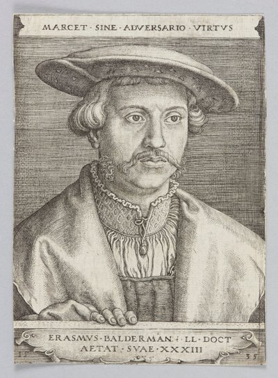 Porträtt av Erazm Baldermann av Barthel Beham