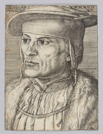Porträtt av Leonard Van Eckh av Barthel Beham