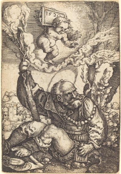 Sankt Christopher av Barthel Beham