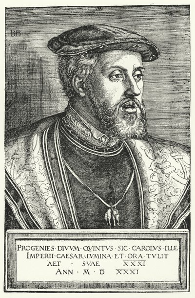 Karl V, helige romerske kejsare av Barthel after Beham