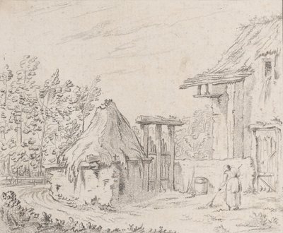 Gårdsgård, 1758. av Barthélémy Augustin Blondel d
