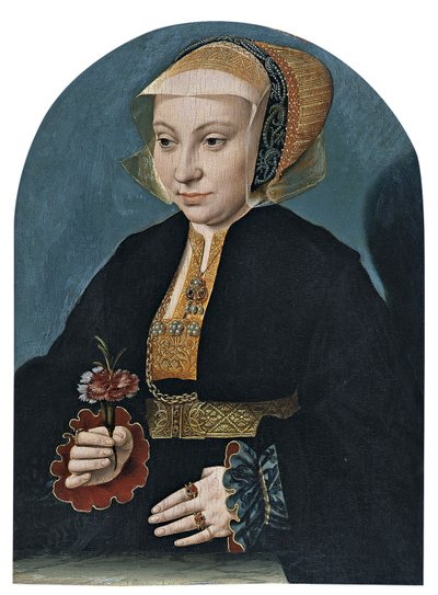 Porträtt av en dam av Bartholomaeus Bruyn