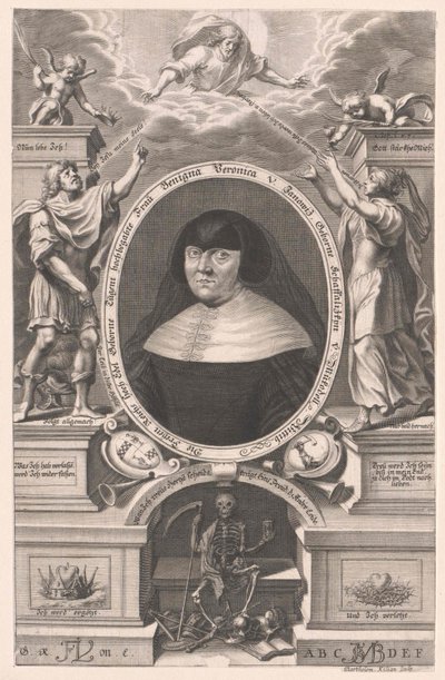 Benigna Veronica Schaffalizky von Mukodell (tryck) av Bartholomäus Kilian