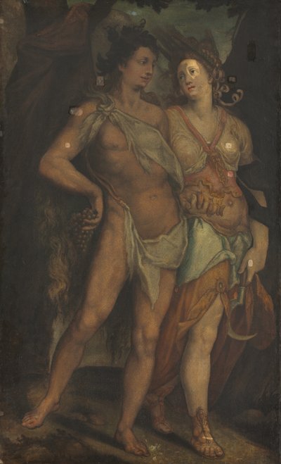 Ceres och Bacchus av Bartholomaeus Spranger