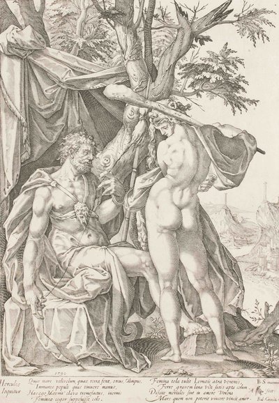 Hercules och Omphale, 1590 av Bartholomaeus Spranger