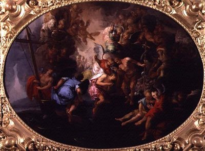 Kristi dop (olja på duk) av Bartholomaeus Spranger
