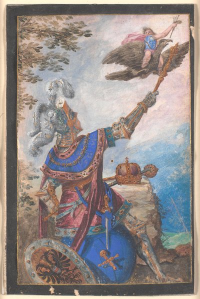 Allegori av målning under huset Habsburg av Bartholomäus Strobel d.Y.