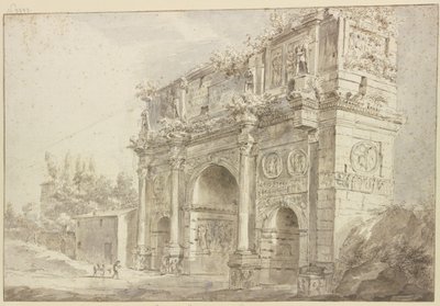 Konstantinbågen i Rom av Bartholomeus Breenbergh