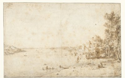 Hertig av Bracciano vid Lago di Bracciano av Bartholomeus Breenbergh