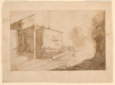 italiensk by av Bartholomeus Breenbergh