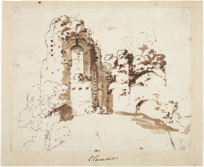 Romerska ruiner av Bartholomeus Breenbergh