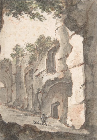 Romersk utsikt, tidigt 1600-tal. av Bartholomeus Breenbergh