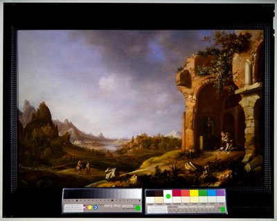 Sankt Antonius vid meditation av Bartholomeus Breenbergh