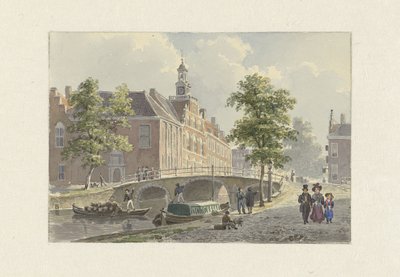 Spui i Haag, blickar söderut av Bartholomeus Johannes van Hove