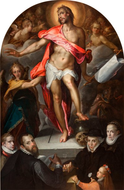 Epitafium över guldsmeden Nicolas Müller från Prag av Bartholomeus Spranger