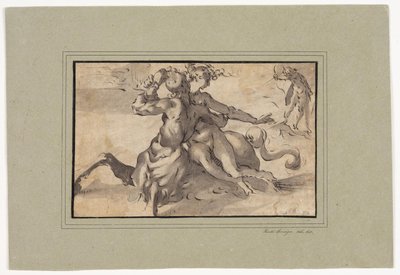 Hercules, Deianira och Kentauren Nessus av Bartholomeus Spranger