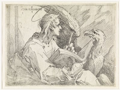 Johannes evangelisten av Bartholomeus Spranger