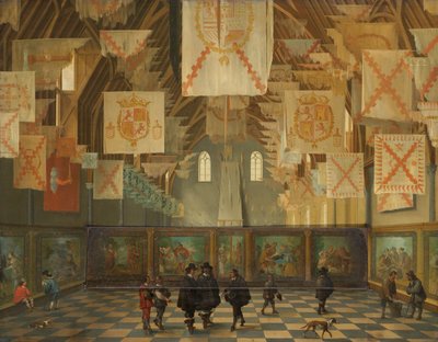 Den stora församlingen 1651 Stora salen på Binnenhof, Haag, under den stora församlingen av generalstaterna 1651 av Bartholomeus van Bassen