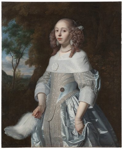 Jeanne Parmentier, 1634-1710, gåva från De Geer av Bartholomeus van der Helst