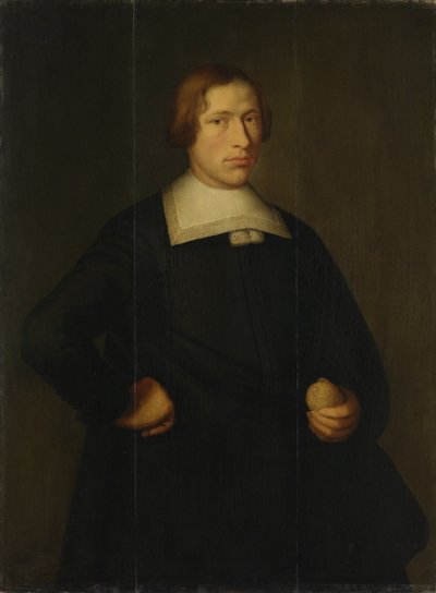 Porträtt av en ung man med en citron av Bartholomeus van der Helst
