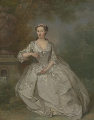 En dam med en bok, ca 1730-40 (olja på duk) av Bartholomew Dandridge