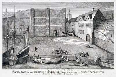 Custom House, London, c1815 av Bartholomew Howlett