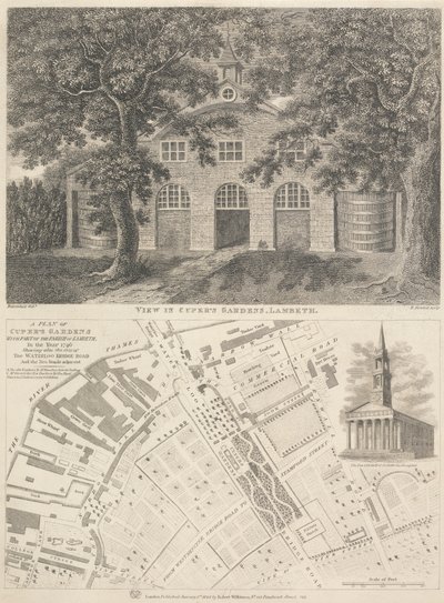 クーパーの庭園、Lambethswedish で表示します。 av Bartholomew Howlett