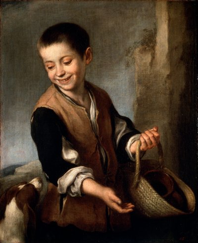 Pojke med en hund, c1650-c1660 av Bartolomé Esteban Murillo