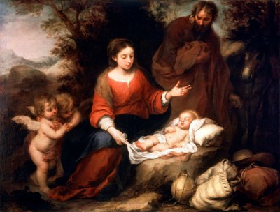 Vila på flykten till Egypten, c1665 av Bartolomé Esteban Murillo