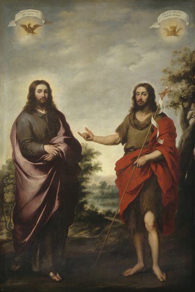 Johannes Döparen pekar på Kristus, ca. 1655. av Bartolomé Esteban Murillo