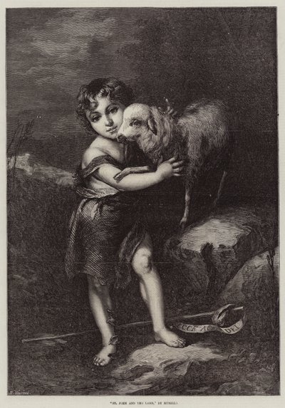 Johannes och Lammet av Bartolomé Esteban Murillo