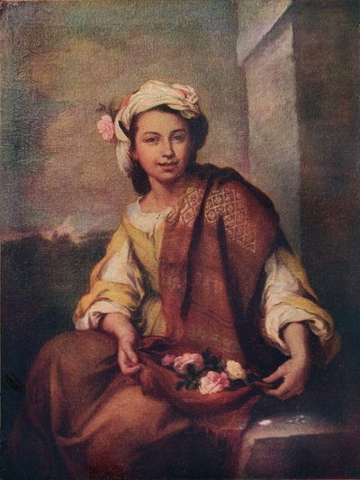 Blomstertjejen, 1665-70 av Bartolomé Esteban Murillo