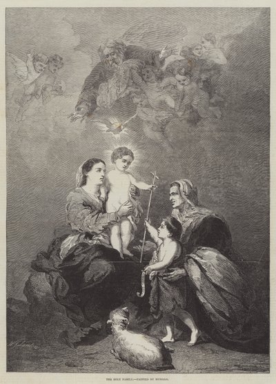 Den heliga familjen av Bartolomé Esteban Murillo
