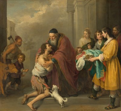 Den förlorade sonens återkomst, 16671670. av Bartolomé Esteban Murillo