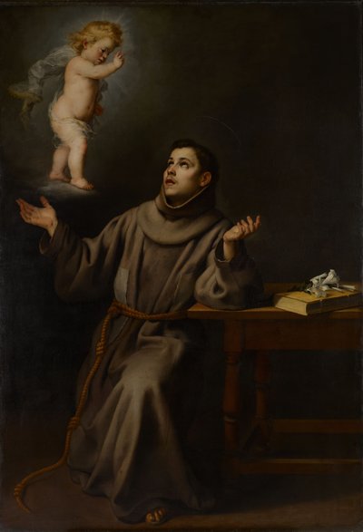 Visionen av den helige Antonius av Padua, 1652. av Bartolomé Esteban Murillo