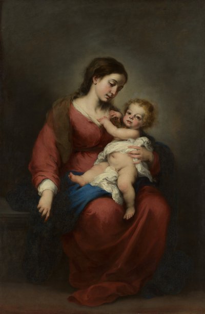 Jungfru och barn, ca. 1670-72. av Bartolomé Esteban Murillo