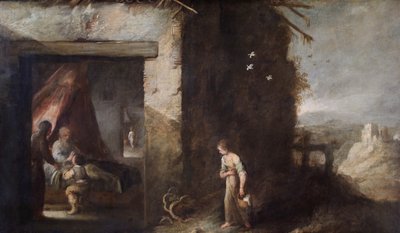 Isaac Blessing Jacob (olja på duk) av Bartolomé Esteban Murillo