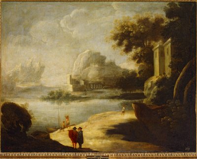 Landskap ... (olja på duk) av Bartolomé Esteban Murillo