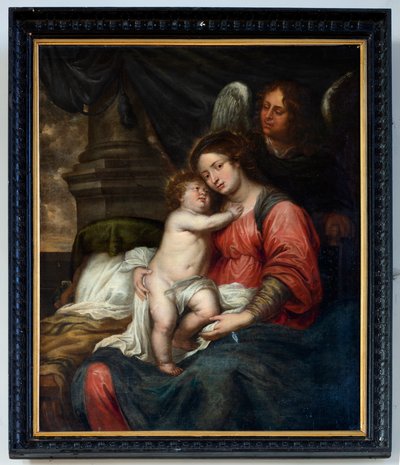 Församlingskyrka (Parochiekerk Sint-Andreas, Beerlegem). Målning. Vår Fru med barn. Bartolomé Murillo (?). av Bartolomé Esteban Murillo