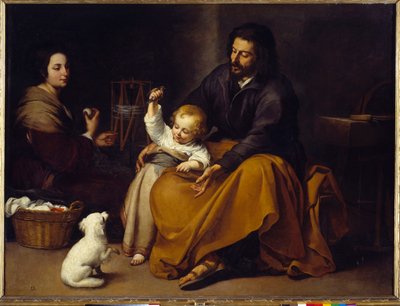 Den heliga familjens målning av Bartolome Murillo (1618-1682) av Bartolomé Esteban Murillo