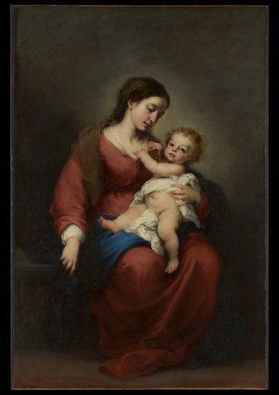 Jungfru Maria med barnet av Bartolomé Esteban Murillo