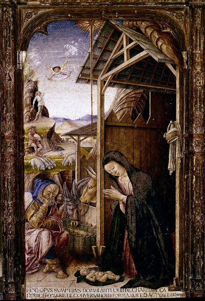 Polyptyk av Conversano, detalj av födelsekyrkan av Bartolomeo (and workshop) Vivarini