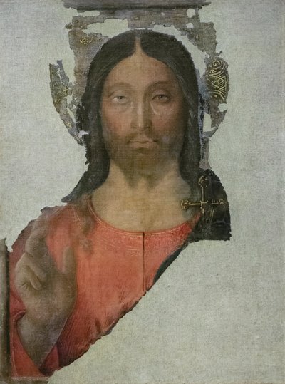 Salvator mundi, ca 1480-81 (tempera på pannå) av Bartolomeo (attr. to) Della Gatta