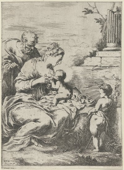 Maria diar Kristusbarnet av Bartolomeo Biscaino