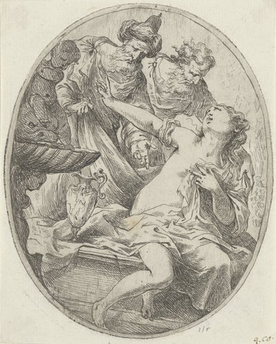 Susanna och de äldre av Bartolomeo Biscaino